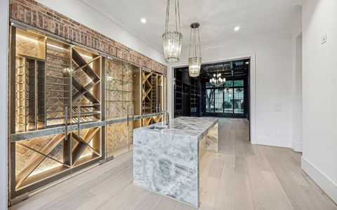 Hardwood flooring installation at Liam Residence in Houston-Katy-Cypress-Tomball-The Woodland-Fulshear TX, warm engineered wood floors on first and second level, professionally installed by Bager LLC for Houston families seeking durable, elegant hardwood flooring. 