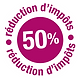 50% crédit d'impôt immédiat