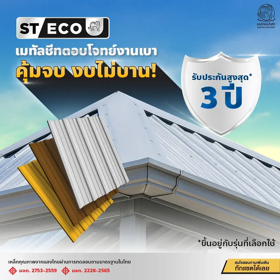 เกรดวัตถุดิบเหล็ก ST-ECO จากแสงไทยเมทัลชีท คุณภาพที่จับต้องได้