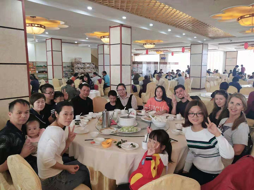 Staff at lunch