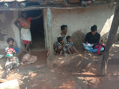Survey being conducted in Baiga (PVTG) c