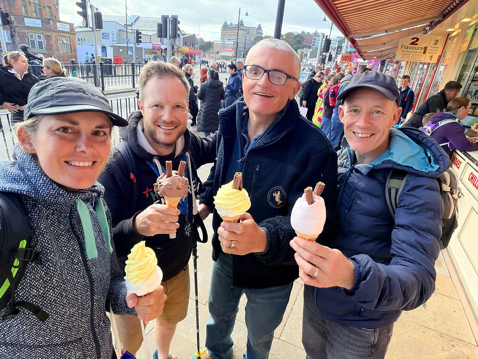 Striding in Sunny Scarborough