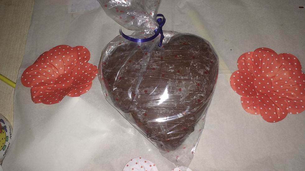 Coração com trufas