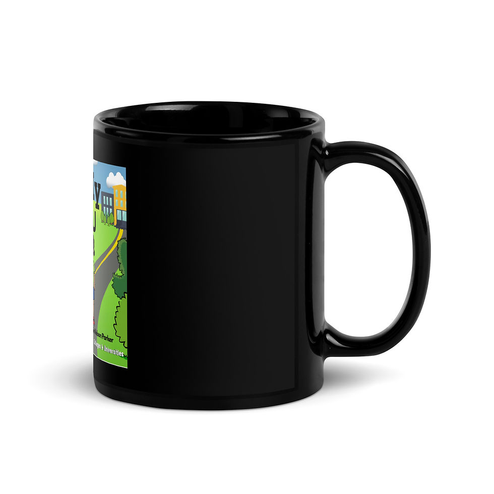 Thumbnail: I Love My Future HBCU - Black Glossy Mug
