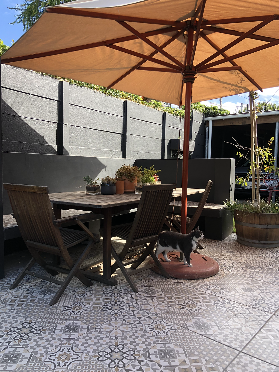 Worcester patio area