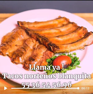 Tacos norteños blanquita