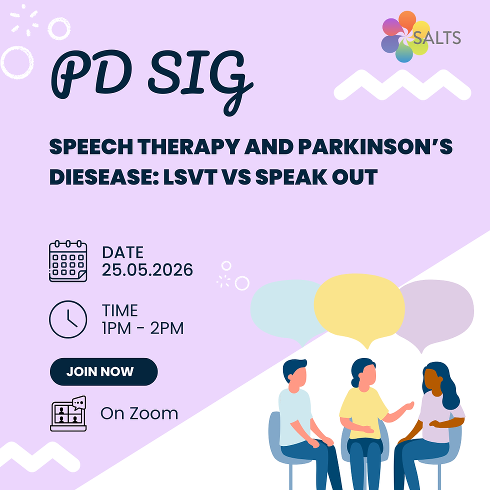 Speech Therapy and Parkinson's Disease: LSVT vs Speak Out
