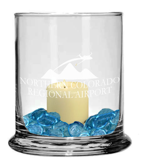 4in rockglass candleholder
