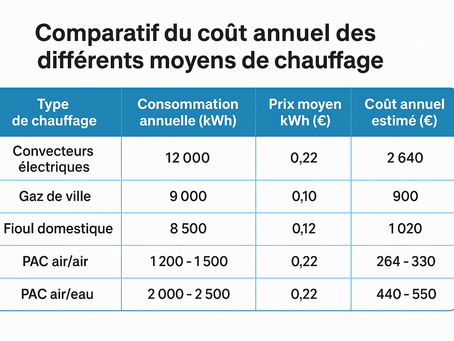 Pompe à Chaleur coût de consommation