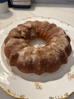 One Bowl Jam Doughnut Cake