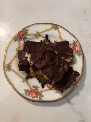 Chocolate and Rice Cake Squares