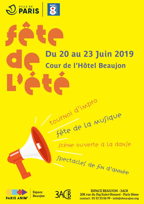 Affiche Fête de l'été 2019
Format A2