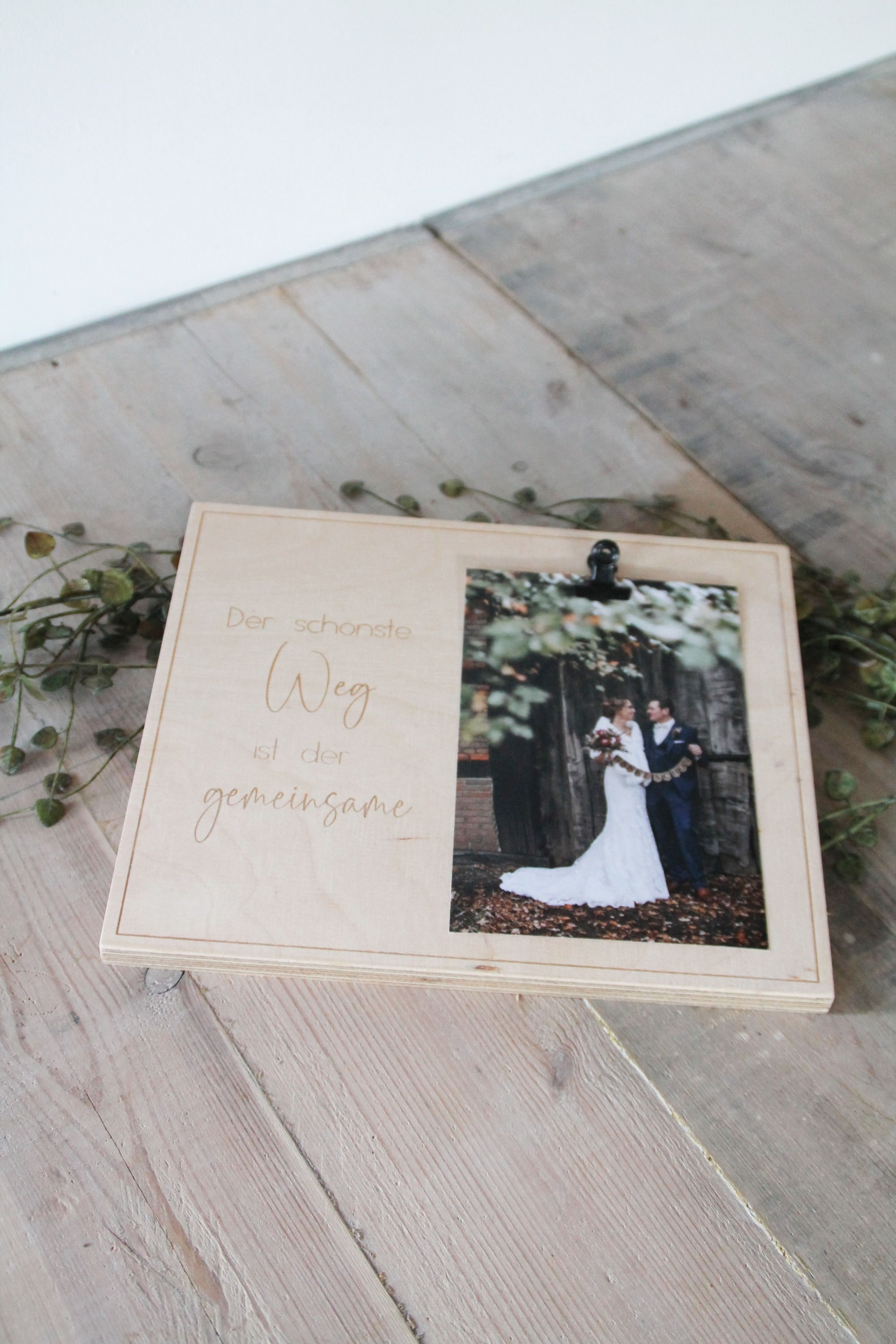 Fotoklemmbrett "Der schönste Weg ist der gemeinsame"