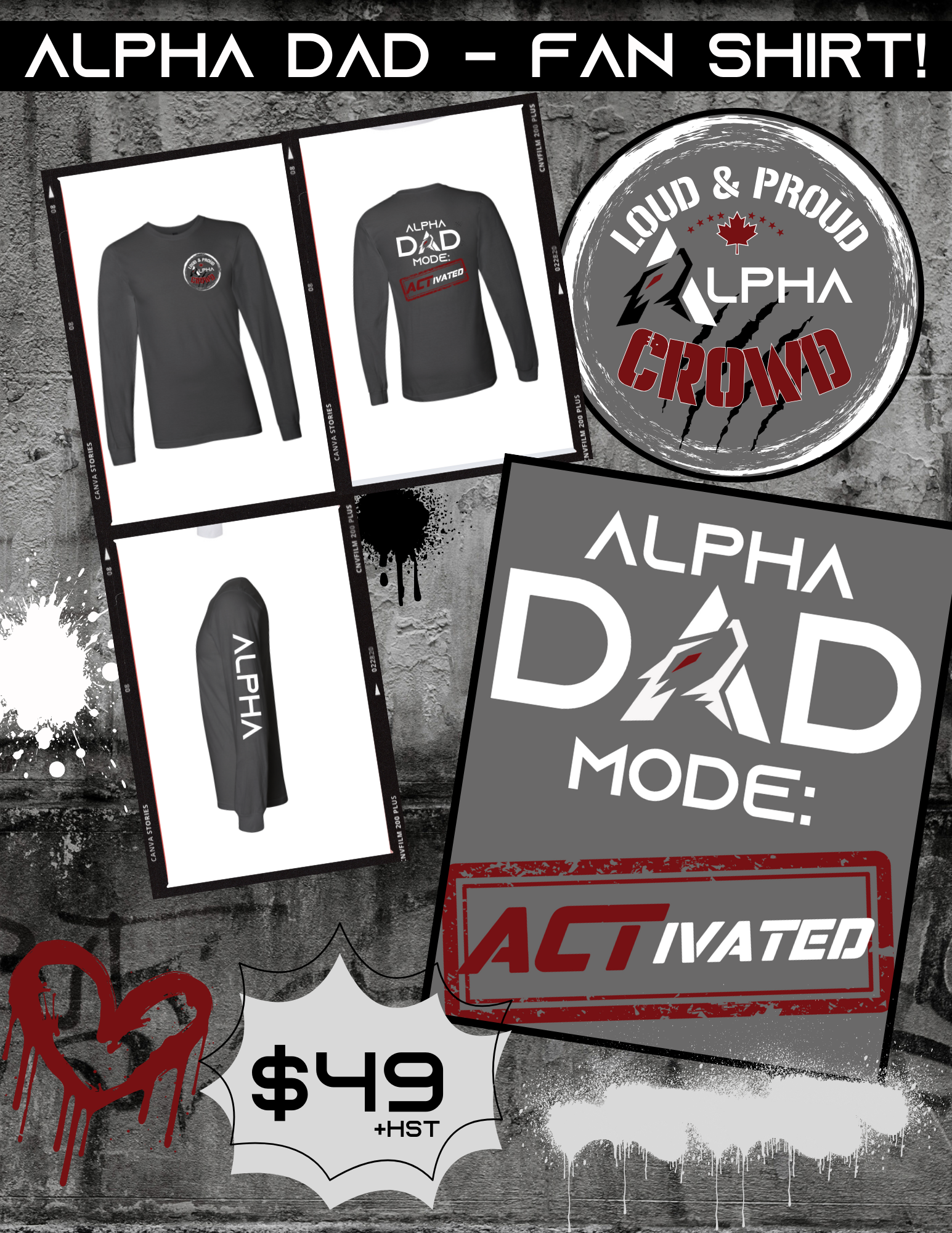 Alpha DAD - Long Sleeve T