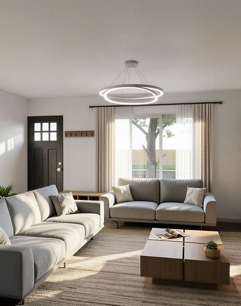 Modern living room interior design in Arvada, CO