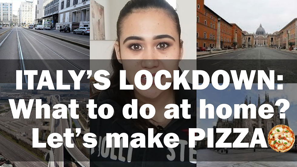 Italy's Lockdown: What to do at home? Let's make PIZZA!