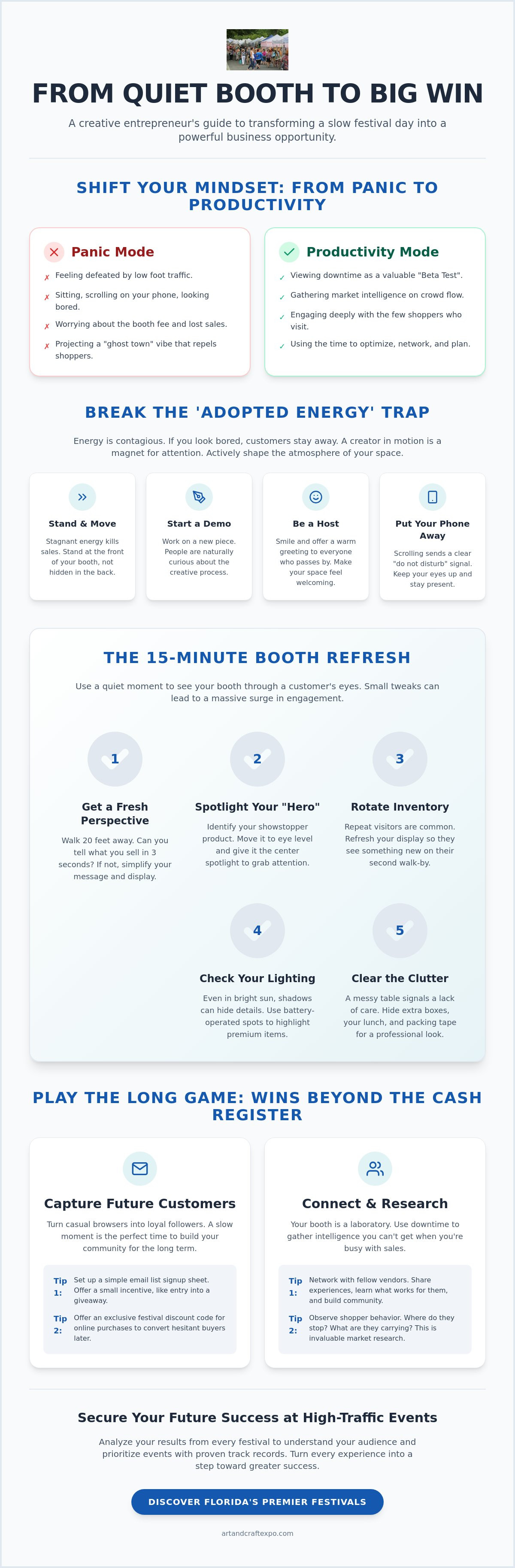 How to handle a slow sales day at a festival