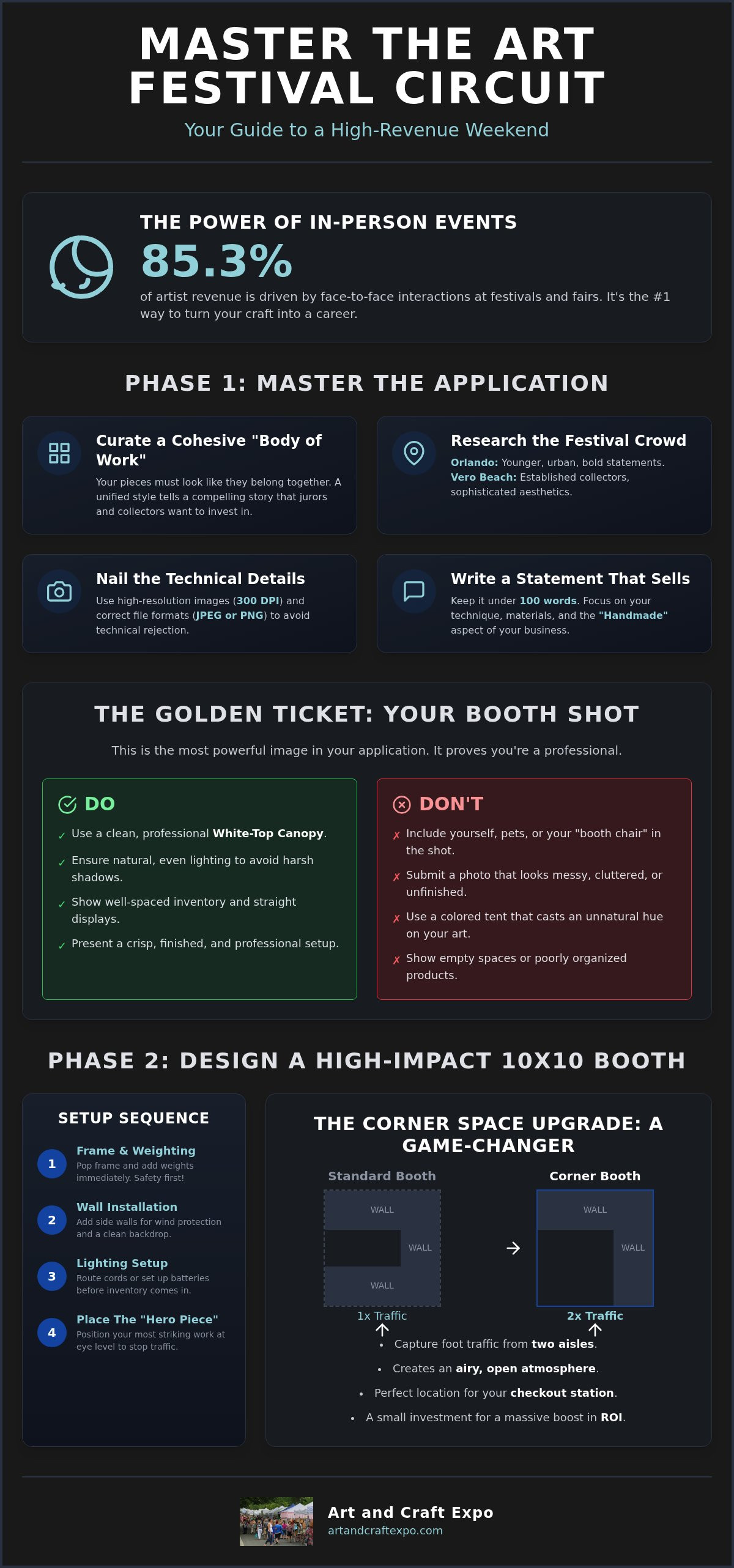 How to sell art at a festival