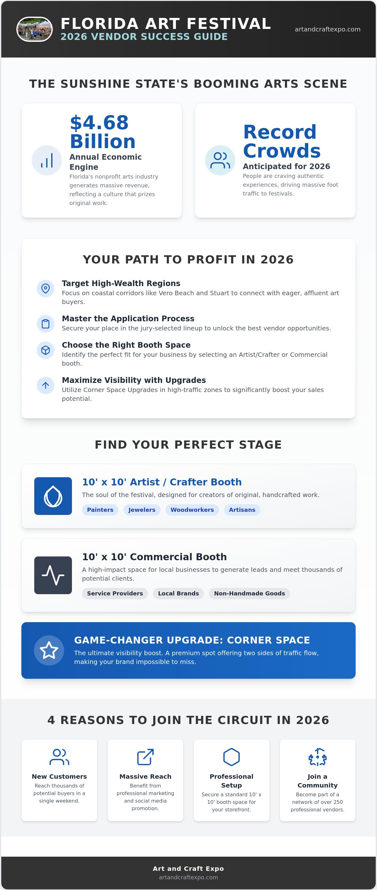 Florida art festival vendor opportunities