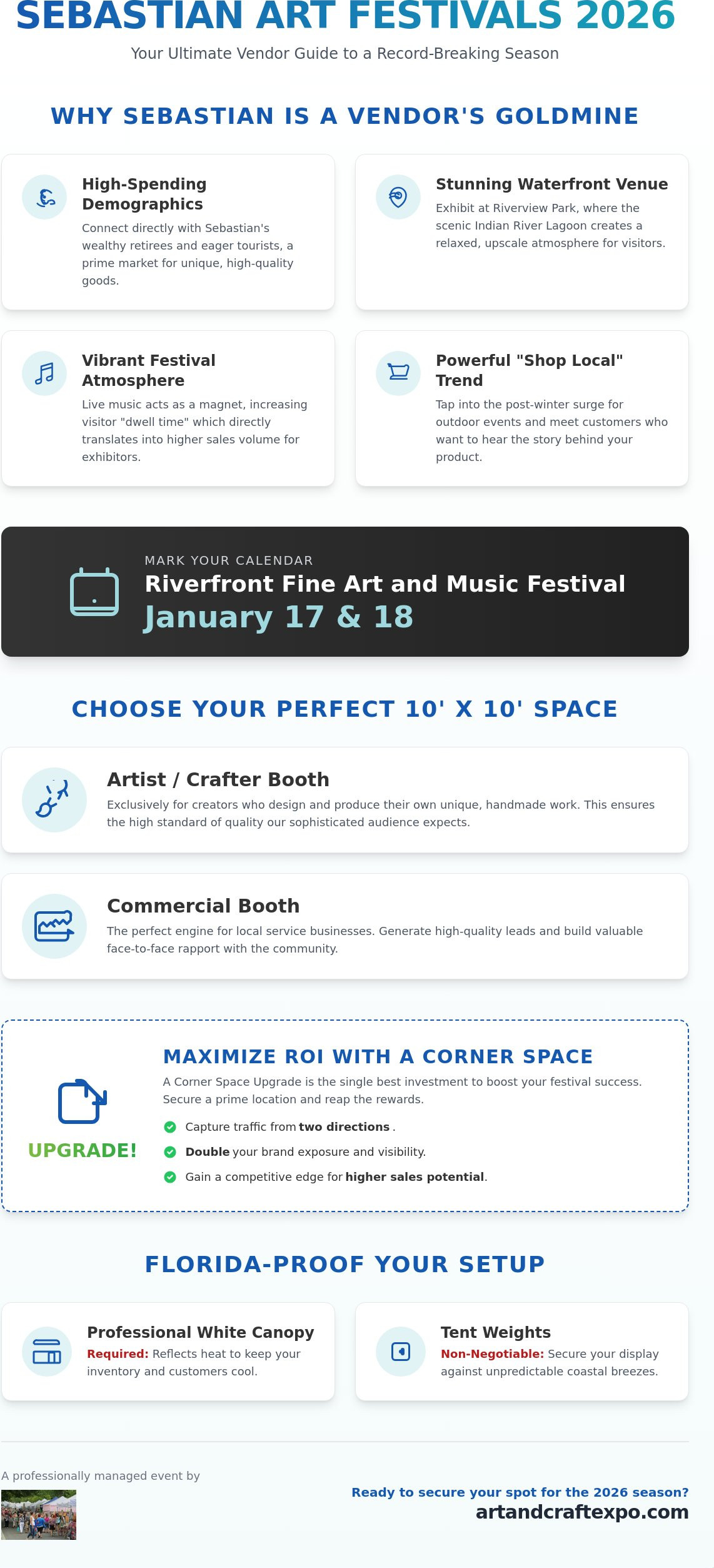 Sebastian art festival vendor opportunities
