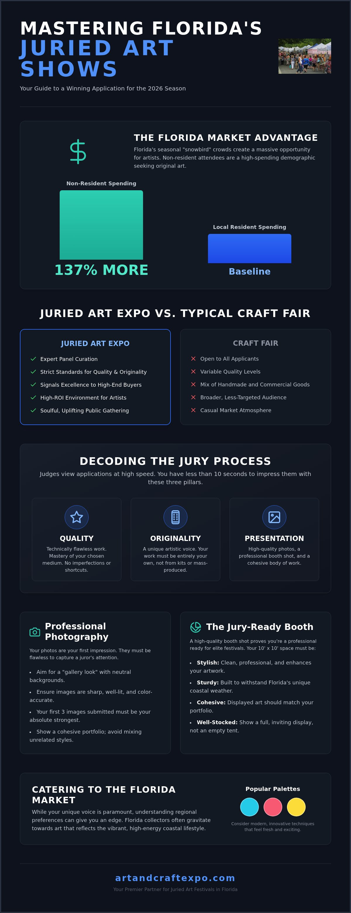 How to get into juried art shows in Florida