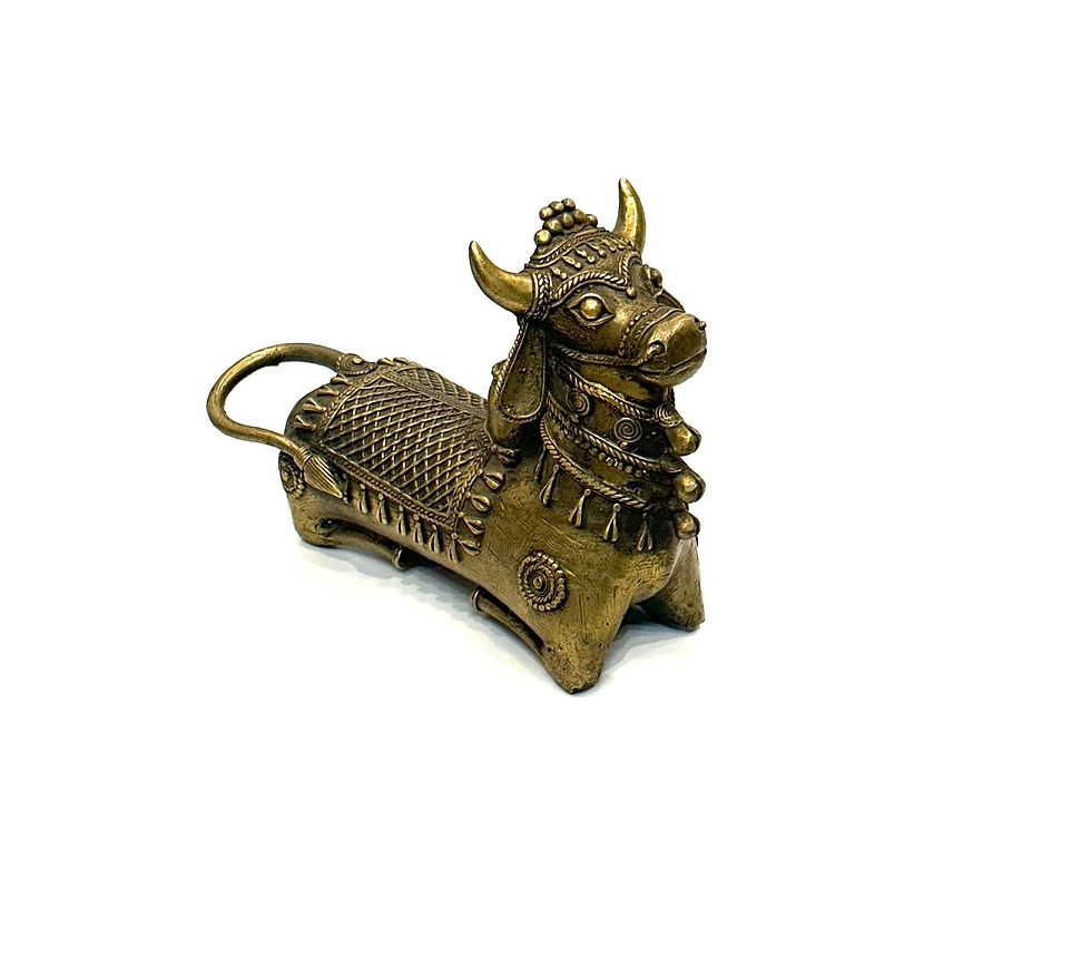 Handcrafted Bastar Dhokra Art Nandi