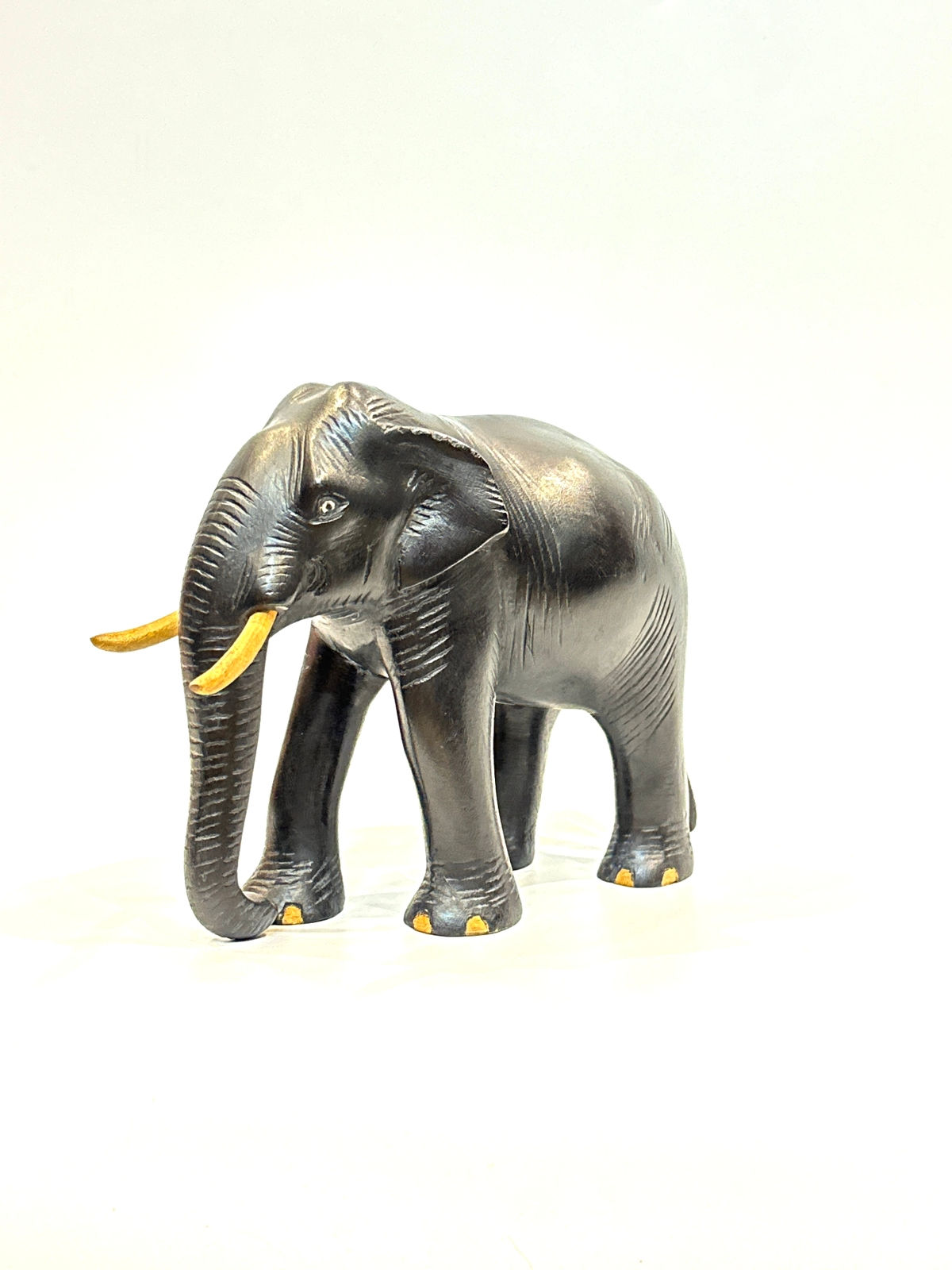 Wooden Black Elephant