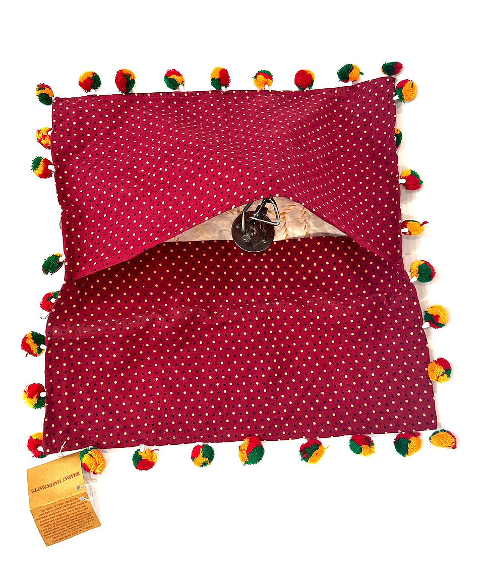 Kutchi Mirror Work Cushion Cover