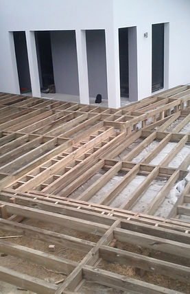 Ossature de terrasse en bois