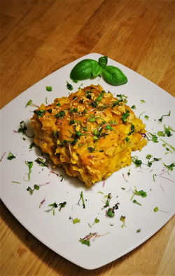 Vegan pumpkin lasagna