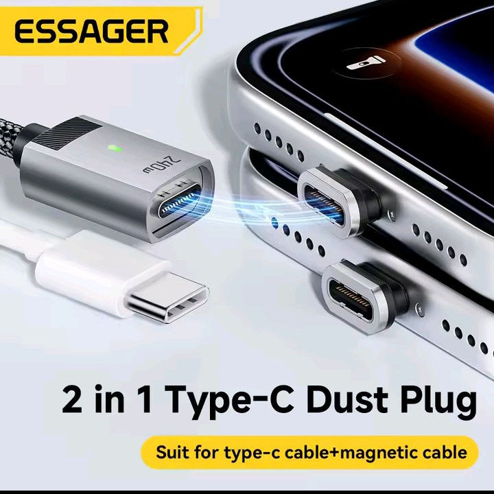 Thumbnail: Essager 240W Magnetic Charging Cable E Marker USB C To Type C Cable PD3.1 Fast C