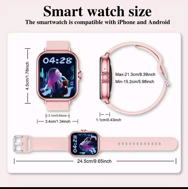 Thumbnail: Multifunctional Full Touch Screen Sports Smart Watch,Answer Make Call, Fitness T