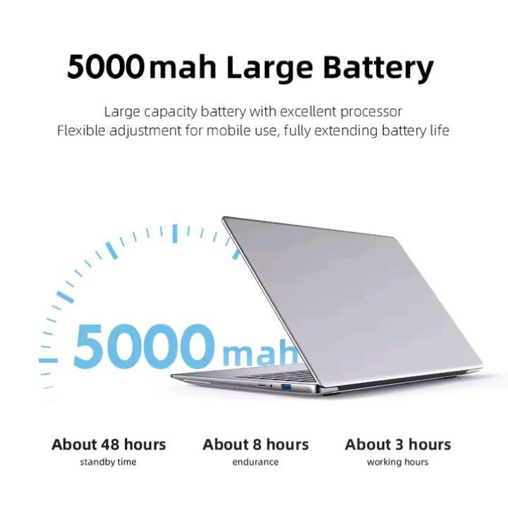 Thumbnail: Xiaman 14.1 Inch HD Display Laptop Computer Windows 11 Pro Intel Atom A3950 Lapt