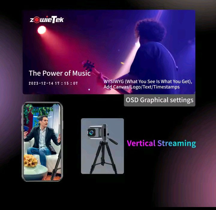 Thumbnail: 4K NDI|HX3 PTZ Camera PoE, 12X/18X/25X Optical Zoom, RTSP/RTMP(s)/SRT, Standalon