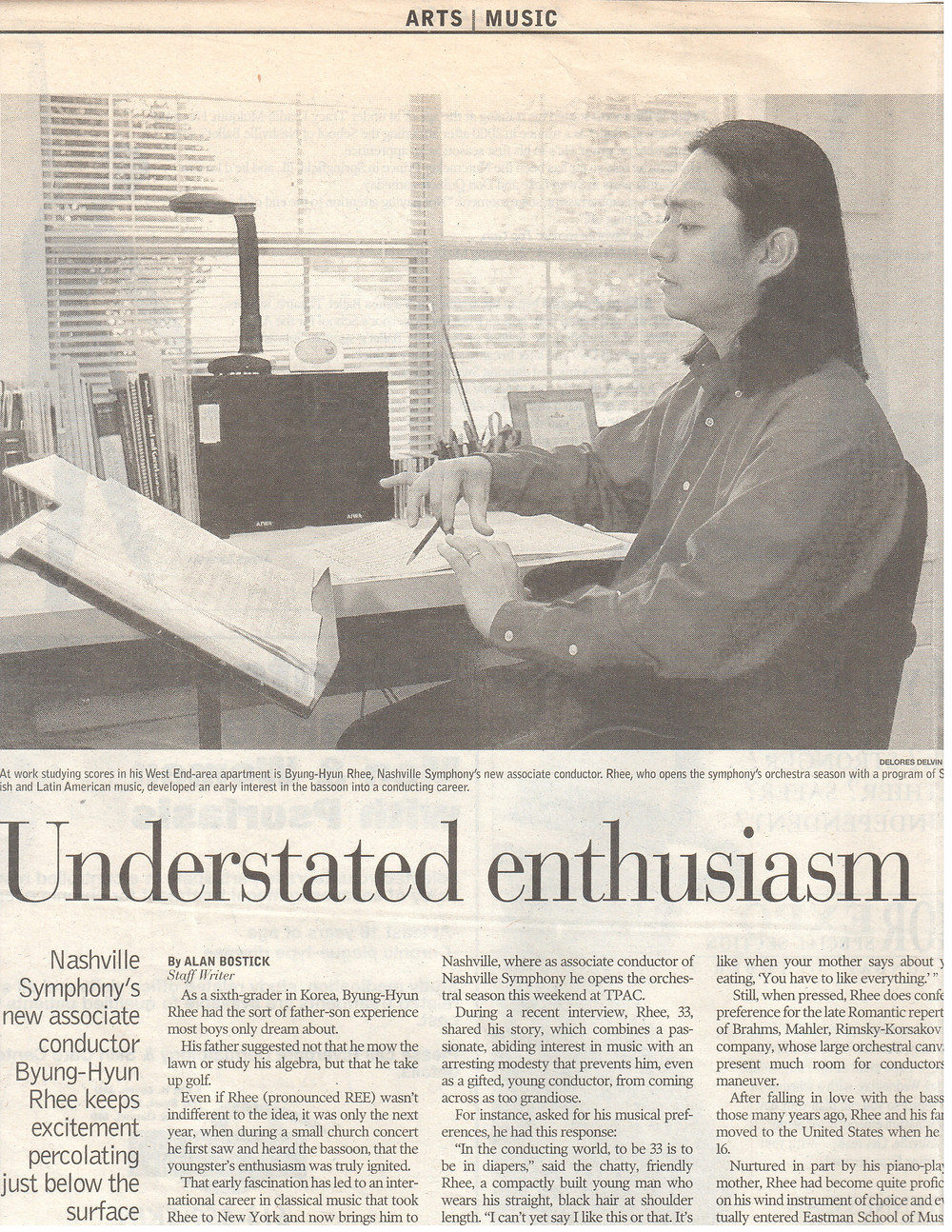 back in 2001, Nashville Symphony_interview with the Tennessean