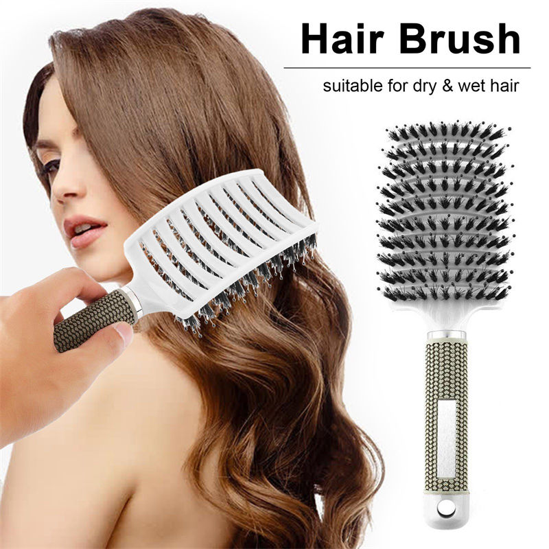 Thumbnail: Magic Scalp Massage Brush Detangling Hair Brush Women Wet Curly Hair Comb Fluffy