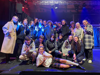 klas 5GW GWA GWB WWA naar de musical van een klasgenoot