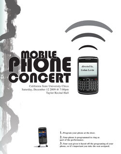 Mobile Phone Concert CSU Chico.