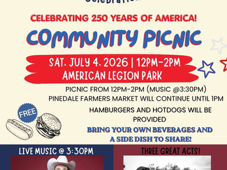 Town of Pinedale's Annual 4th of July Celebration! Celebrating 250 Years!
