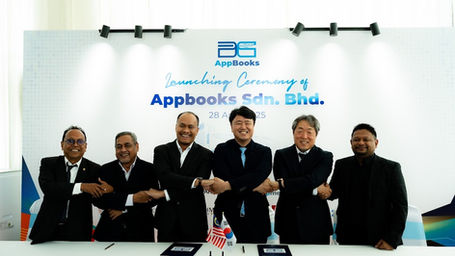 The launch ceremony of AppBooks Sdn Bhd (AppBooks), a local company committed to revolutionizing printed materials into interactive digital forms.