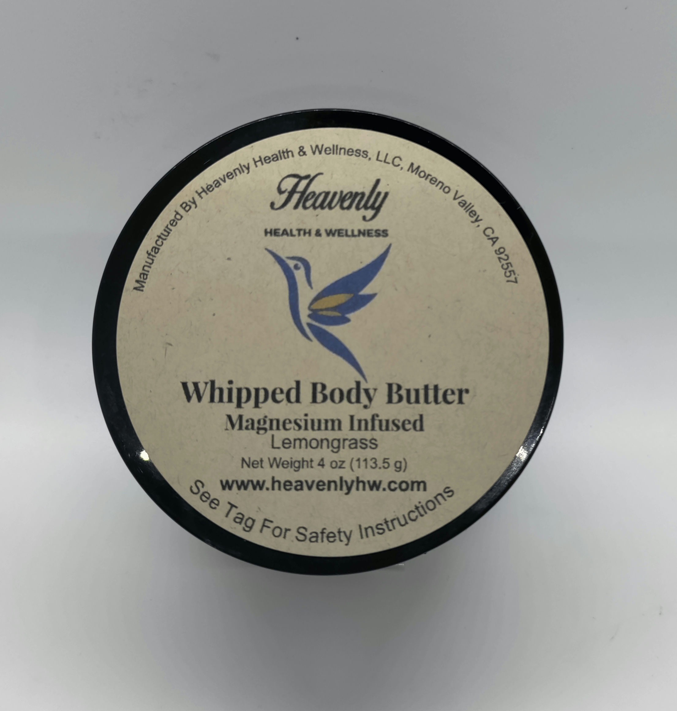 4oz Magnesium-Infused Whipped Body Butter