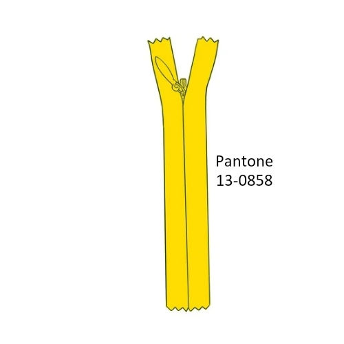 Miniatura: 35  cm Cierre Invisible YKK 2.5, corredera gota, Bolsa 25pz, Paleta 1
