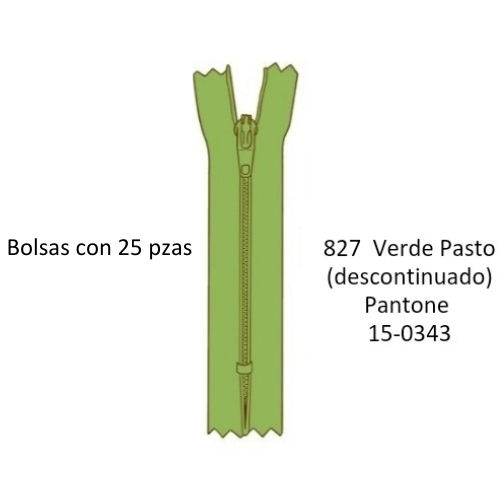 Miniatura: 40cm Cierre Poliester YKK #3 Cerrado, corredera DA, Bolsa con 25 piezas