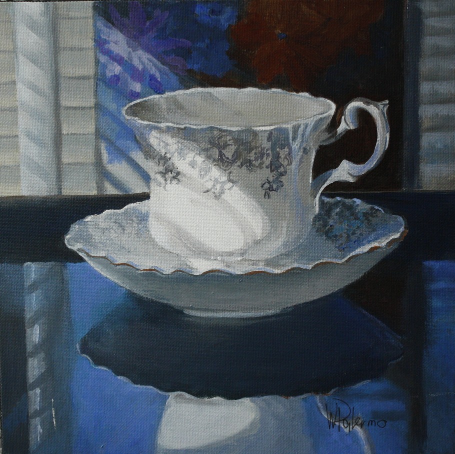 Petronilla's Tea Cup, 12x12"