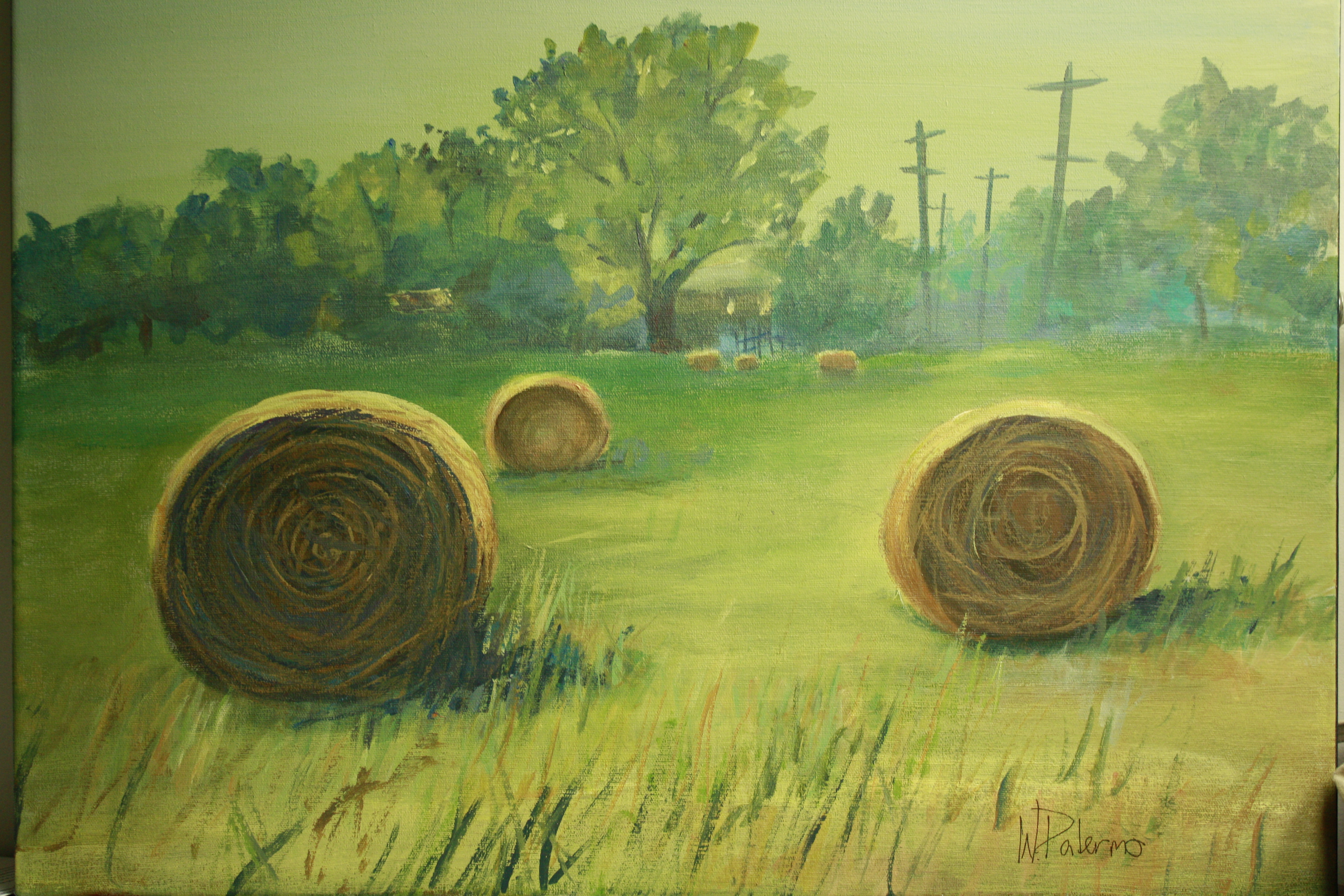 Hot Haystacks, 9x12"