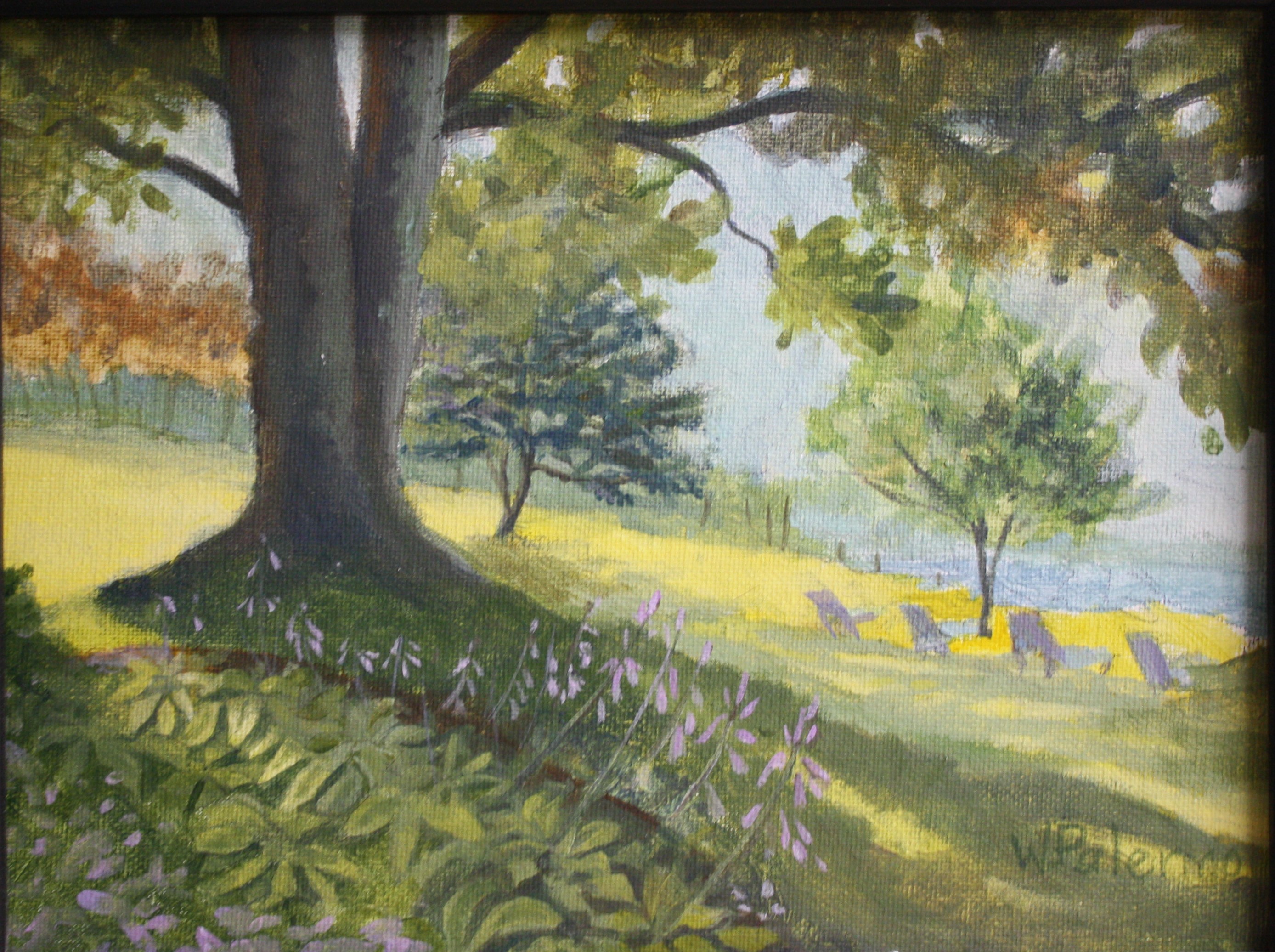 Shadowy Tree, 9x12" Sold