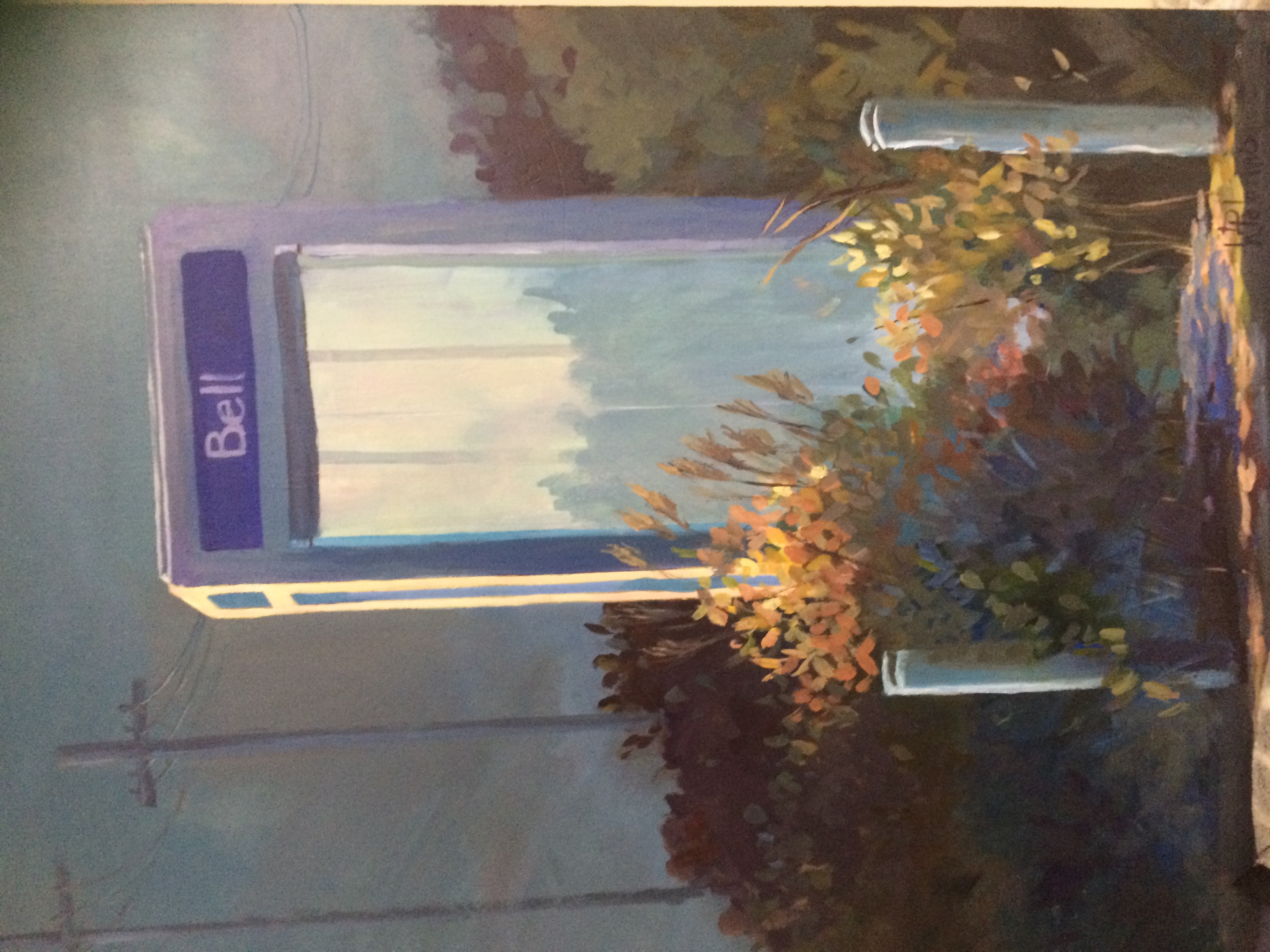 Locked Landlines, 24x36"