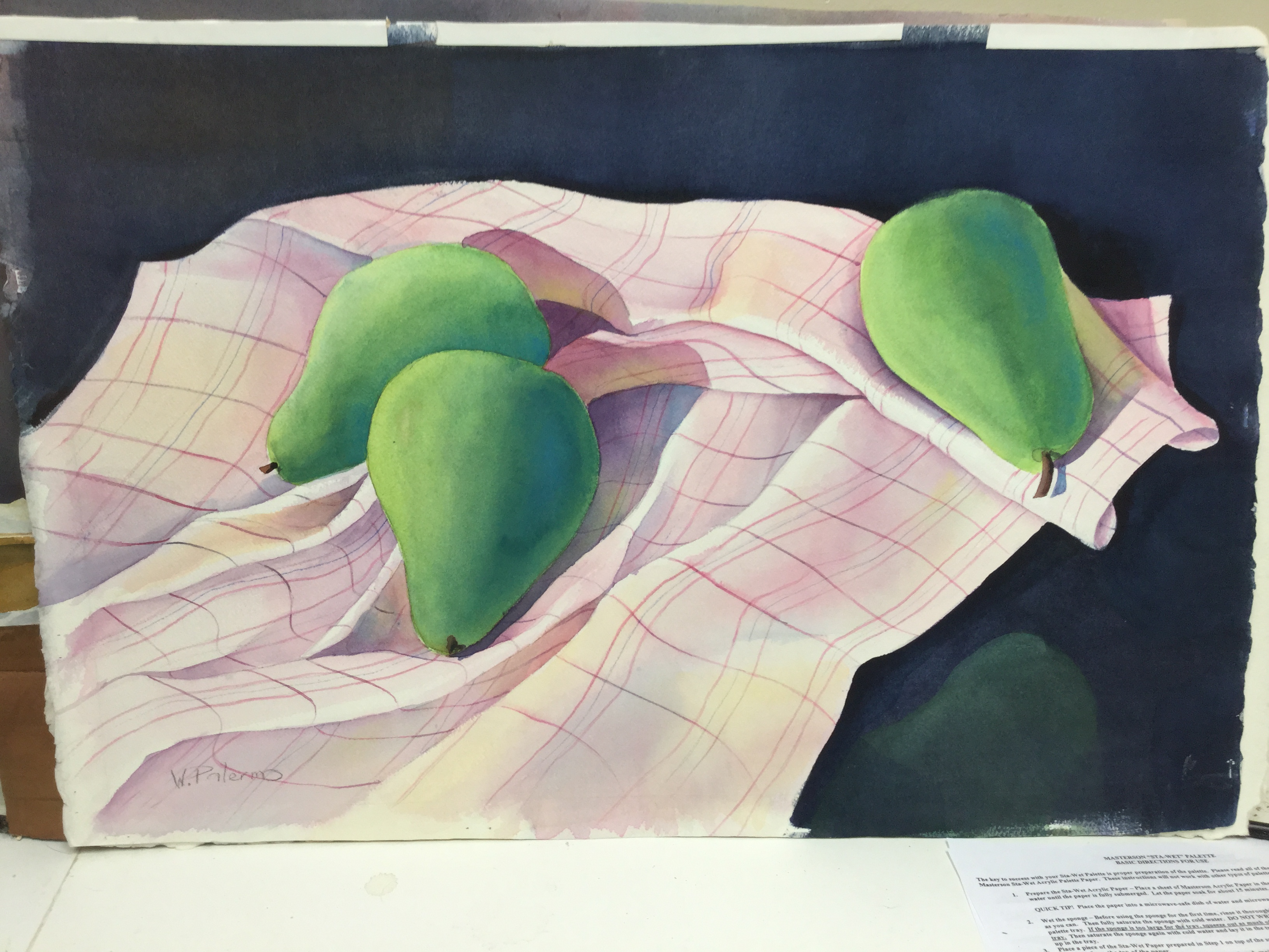 Trio of Pears 20x12