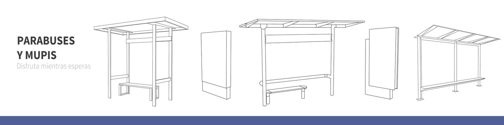 parabuses y mupis mobiliario urbano