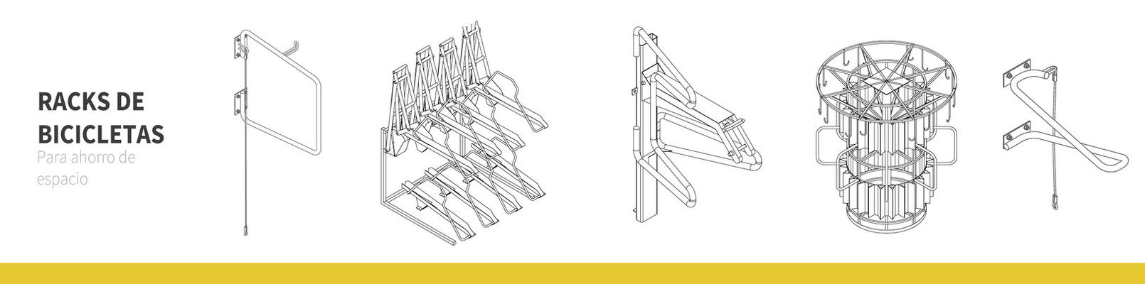 racks para bicicletas equipamiento para ciclismo urbano  